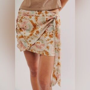 Free People Sweet As Beach Mini Skirt NWOT